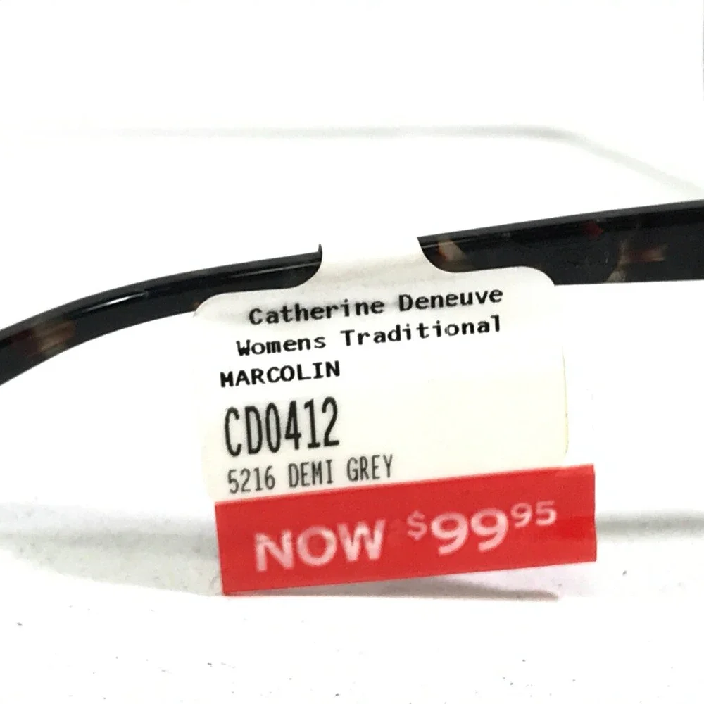 Catherine Deneuve CD0412 020 Eyeglasses Frames Gray Tortoise Cat Eye 52-16-135